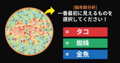 [脳年齢分析] 果たしてあなたの頭脳は何歳だろうか？