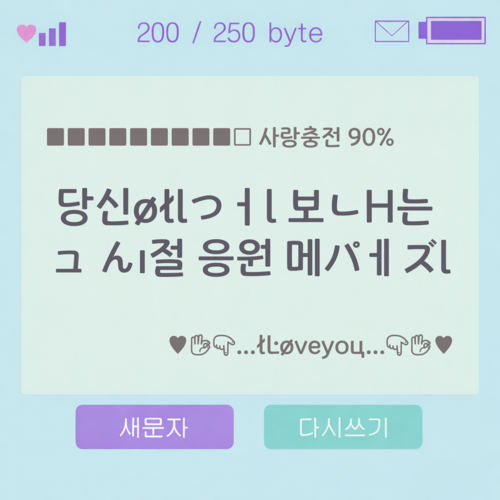  그 시절 응원 메세지 받기‥♡