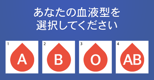 血液型で調べる相性診断