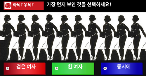 [좌뇌? 우뇌?] 먼저 보인 것을 선택하세요!