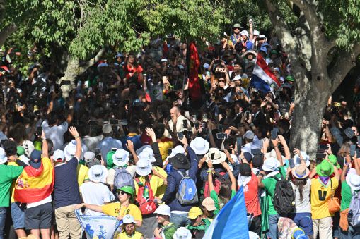 ‘2023 리스본 세계청년대회’에 참가한 프란치스코 교황(사진=천주교 서울대교구).