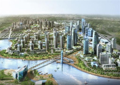 GS건설이 개발하고 있는 베트남 호치민 나베신도시 조감도