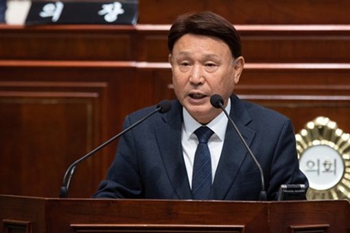 ▲강임준 시장 시정연설ⓒ군산시