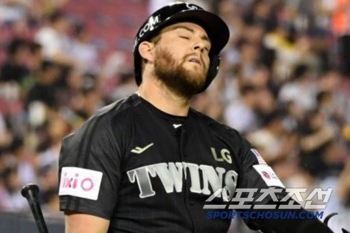 LG 트윈스 오스틴 딘이 내복사근 손상으로 1군에서 말소됐다. 박재만 기자