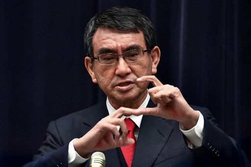 고노 다로 일본 행정개혁담당상 /사진=AFP