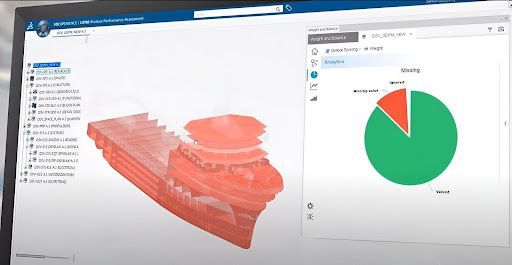다쏘시스템의 3D익스피리언스 플랫폼에서 보는 선박 설계 과정. 다쏘시스템 제공
