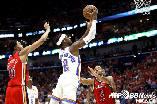 오클라호마시티는 3연승을 달렸다. 사진(美 뉴올리언즈)=ⓒAFPBBNews = News1