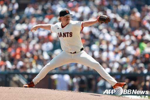 샌프란시스코 선발 로건 웹은 7이닝 1실점 호투했다. 사진(美 샌프란시스코)=ⓒAFPBBNews = News1
