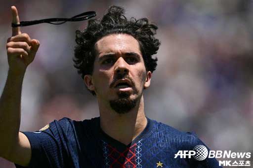 비팅야가 골을 넣은 뒤 환호하고 있다. 사진(美 패서디나)=ⓒAFPBBNews = News1