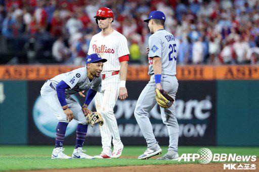 무키 벳츠는 유격수로서 좋은 모습 보여주고 있다. 사진(美 필라델피아)=ⓒAFPBBNews = News1