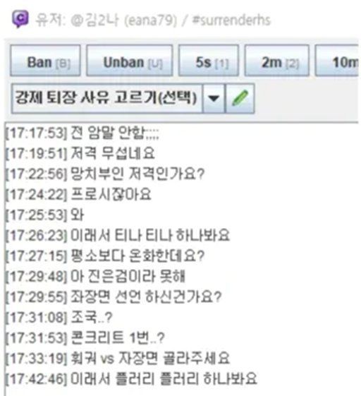 작사가 김이나가 과거 인터넷 방송에 남긴 댓글. 온라인 커뮤니티