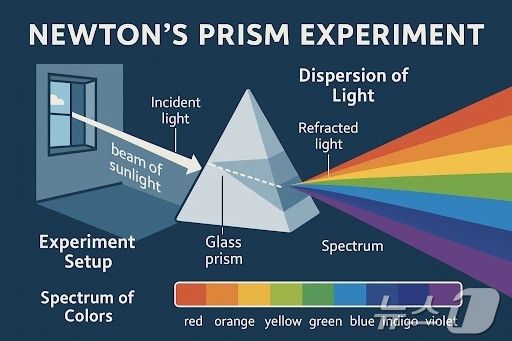 챗GPT 4o 이미지 제네레이션 뉴턴 프리즘 실험