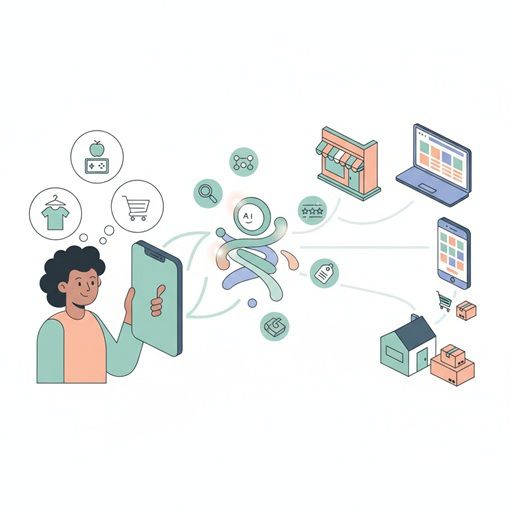 에이전틱 커머스를 표현한 일러스트 [자료=뉴스핌]