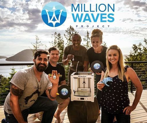 폐플라스틱 재료로 의수족을 만드는 3차원(3D) 프린터 프로젝트. 출처=밀리언 웨이브스 프로젝트(millionwavesproject.com)