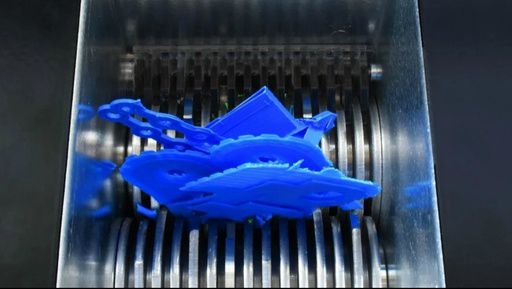 폐플라스틱이 필라멘트로 만들어지는 과정. 출처=리디텍(redec.com)