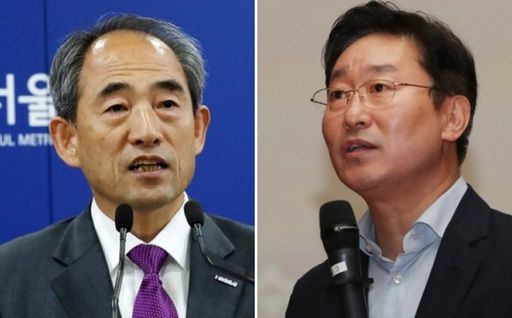 더불어민주당 윤준병 의원(왼쪽)과 박범계 의원. 뉴스1