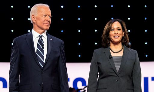 조 바이든 민주당 대선 후보(왼쪽)와 카멀라 해리스 미국 상원의원. UPI연합뉴스