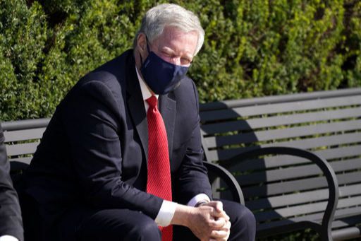 마크 메도스 백악관 비서실장. 베세즈다 AP=연합뉴스