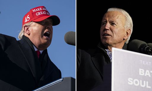 도널드 트럼프 미국 대통령(왼쪽), 조 바이든 민주당 후보. AP연합뉴스