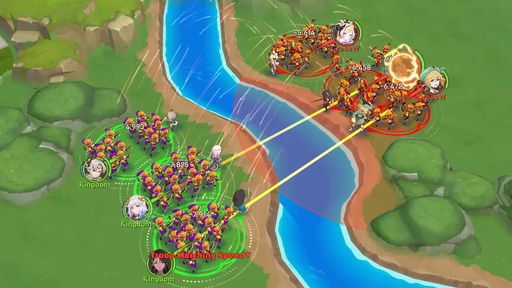 MMO RTS 장르 ‘그랜드크로스: 에이지오브타이탄’ 시연 장면