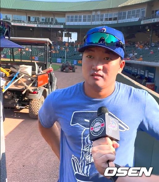 마이애미 산하 더블A 펜사콜라 시절 고우석 / 펜사콜라 구단 SNS