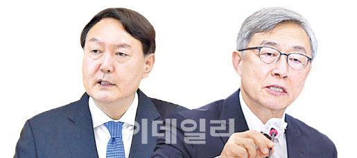 최재형(오른쪽) 전 감사원장의 대선 후보 적합도(지지율)가 상승하면서 윤석열 전 검찰총장과 경쟁구도를 형성할지 주목된다.(사진=이데일리DB)