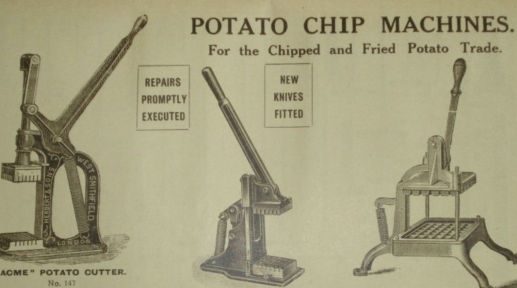 미국 허버트 사의 감자 절삭기계 광고. 허버트 홈페이지