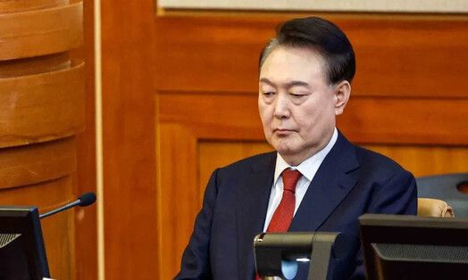 윤석열 대통령이 지난 2월11일 서울 종로구 헌법재판소에서 열린 \'윤석열 대통령 탄핵심판 7차 변론\'에 출석하고 있다. 사진공동취재단