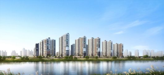 부산 강서구 강동동 에코델타시티푸르지오린 조감도. 우미건설