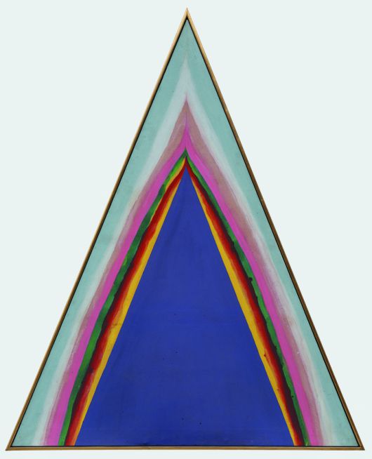 전성우, <색동만다라>, 1968, 캔버스에 아크릴릭, 168×136.3cm, 유족 소장. 국립현대미술관 제공