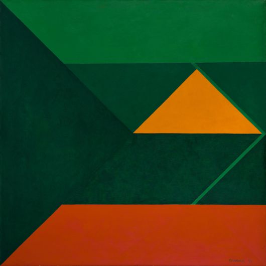 유영국, 〈산〉, 1970, 캔버스에 유채, 136.5×136.5cm, 국립현대미술관 소장, ⓒ유영국미술문화재단