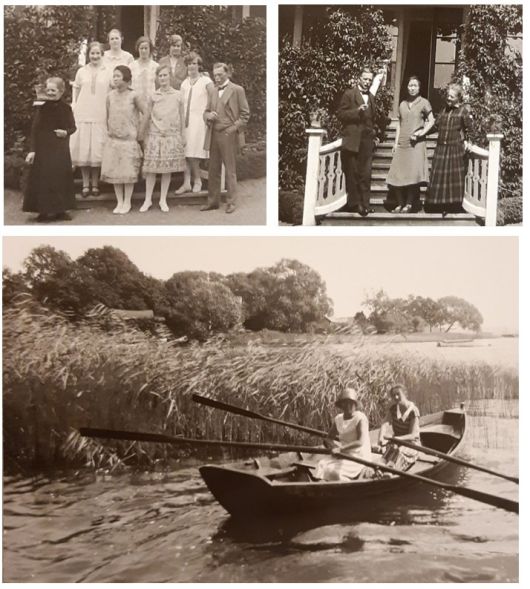 최영숙과 인민학교 교장 하랄드 달그렌 가족. 최영숙은 하랄드 동생 안나와 안나의 아들 에릭과도 친하게 지냈다. 에릭은 최영숙에게 자전거 타는 법과 노젓는 법 등을 알려줬다. 출처는 하랄드 달그렌 아카이브. 이효진 제공