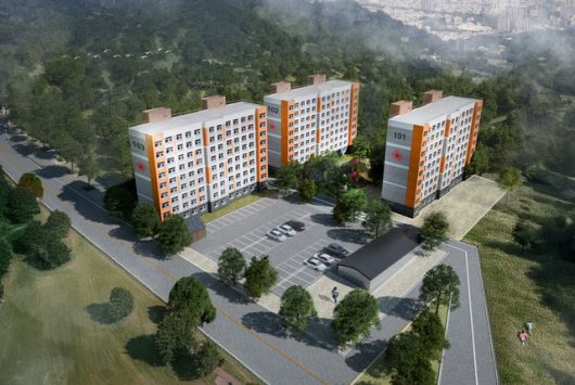 전북 남원시 향교동 일원에 추진하는 공공임대주택 조감도. 남원시 제공