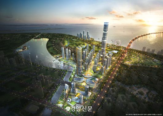 103층 이상 최고층빌딩이 건설될 인천 송도랜드마크 조감도. 인천경제청 제공