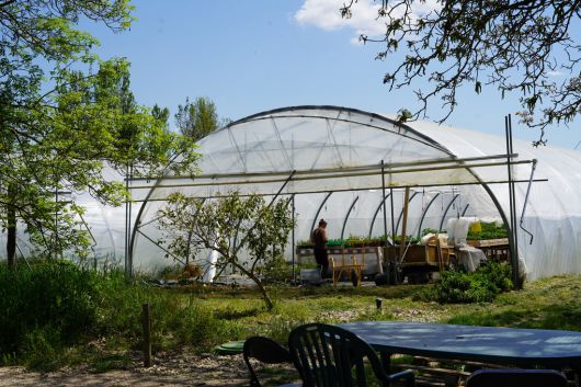 프랑스 남부의 작은 마을 브렝에 있는 실험 농장 ‘레소르 마레셰’ 모습. 농사에 처음 뛰어든 이들은 이곳에서 비닐하우스와 토지를 무료로 지원받으며 1~3년간 농사와 농장 운영 경험을 쌓는다. 대산농촌재단 제공