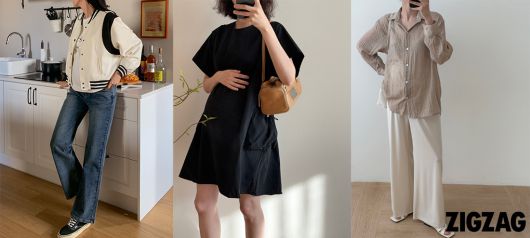 임부복도 전형적인 디자인에서 벗어나 스타일리시한 제품의 수요가 커지고 있다. 지그재그 제공