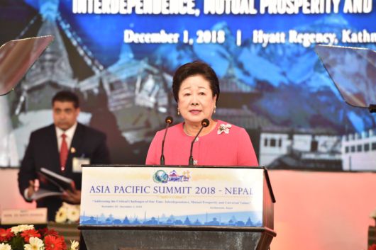 한학자 총재. 세계평화통일가정연합(통일교) 홈페이지 갈무리