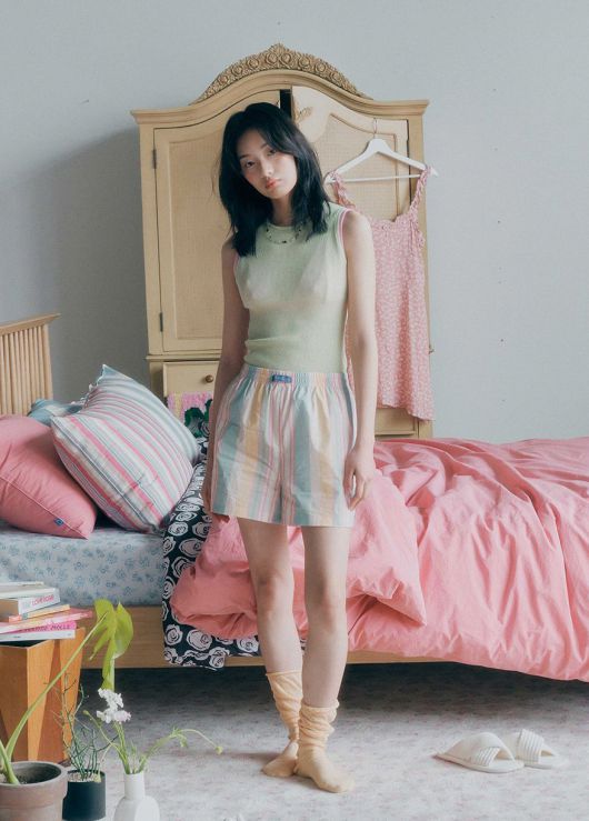 남성용 이너웨어인 트렁크 팬티에서 영감받은 트렁크 쇼츠가 올여름 핵심 아이템으로 떠오르고 있다. 핀카 제공