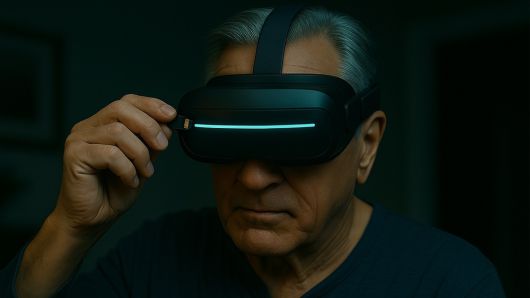 CGV AI영화 공모전에서 최우수상을 받은 AI 영화 <0KB>(강대형 감독)의 한 장면. CJ CGV 제공