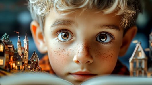 CJ CGV가 주최한 ‘AI영화 공모전’에서 CJ ENM 특별상을 받은  AI 영화 <페이퍼월드>(김윤각 감독) 한 장면. 동화책 속 ‘종이로 만든 세계’를 주요 소재로 한다. CJ CGV 제공