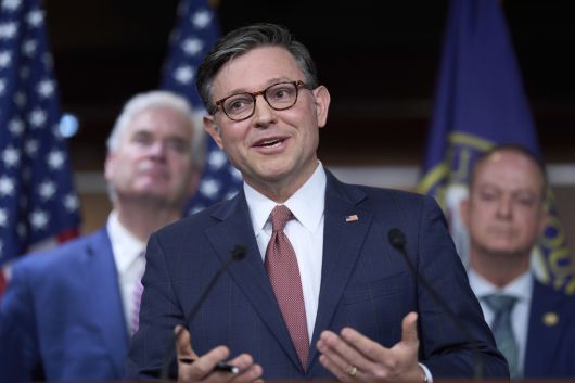 공화당 소속 마이크 존슨 하원의장. AP연합뉴스