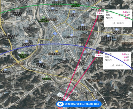 경북 영주시 적서농공단지에 건설 중인 영주 납 폐기물 재활용 공장 위치도. 영주시청년의목소리 제공