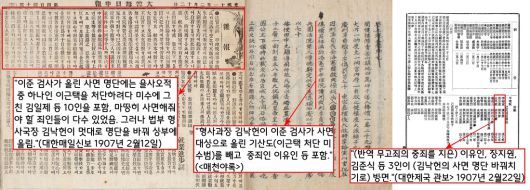 이준이 마련한 은사안에는 을사오적 중 하나인 이근택을 처단하려다가 미수에 그친 김일제와 기산도 등 10명과 죄질이 무겁지 않은 여러 명이 포함되어 있었다.  그런데 법부의 형사국장 김낙헌이 이준 검사가 포함시킨 인물을 상당수 빼고 멋대로 다른 죄인들을 넣었다.