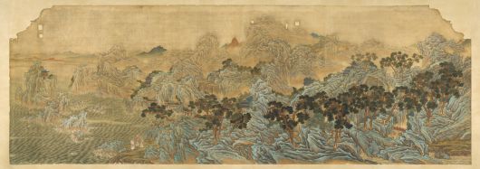 경훈각에 그려진 청전 이상범의 ‘삼선관파도’.   국가유산청 제공