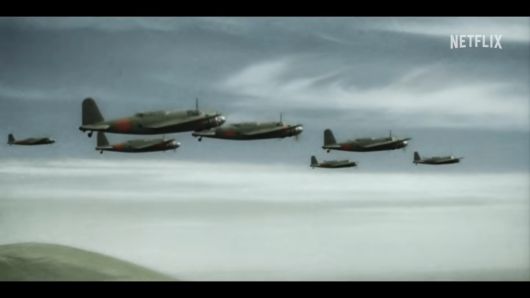 넷플릭스 다큐멘터리 시리즈  <제2차 세계대전 : 최전선에서>. 유튜브 예고편 갈무리