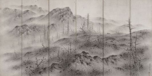 서울 중구 국립현대미술관 덕수궁관에 전시된 이상범의 ‘효천귀로’(1945). 국립현대미술관 제공