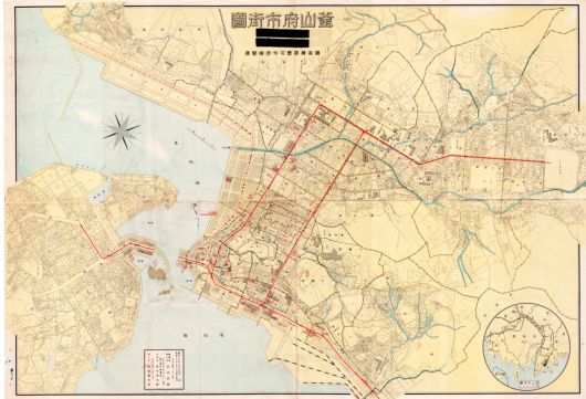1941년 일제가 발행한 부산 시가지도/김한근 부경근대사료연구소 소장 제공