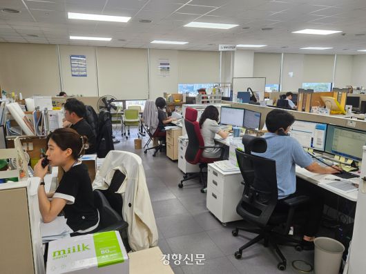 지난 21일 서울 중구 양육비이행관리원 양육비선지급부. 김송이 기자