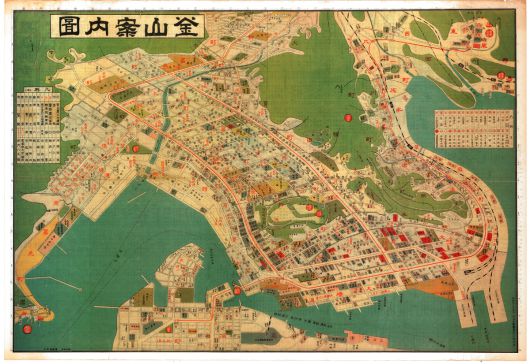 김한근 부경근대사료연구소 소장이 찾은 1938년 일제가 제작한 부산 안내도/김한근 부경근대사료연구소 소장 제공