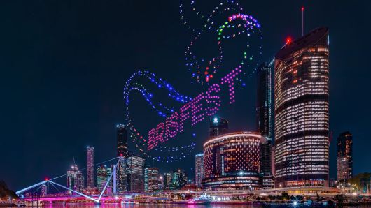 브리즈번 페스티벌 드론쇼 스카이로어